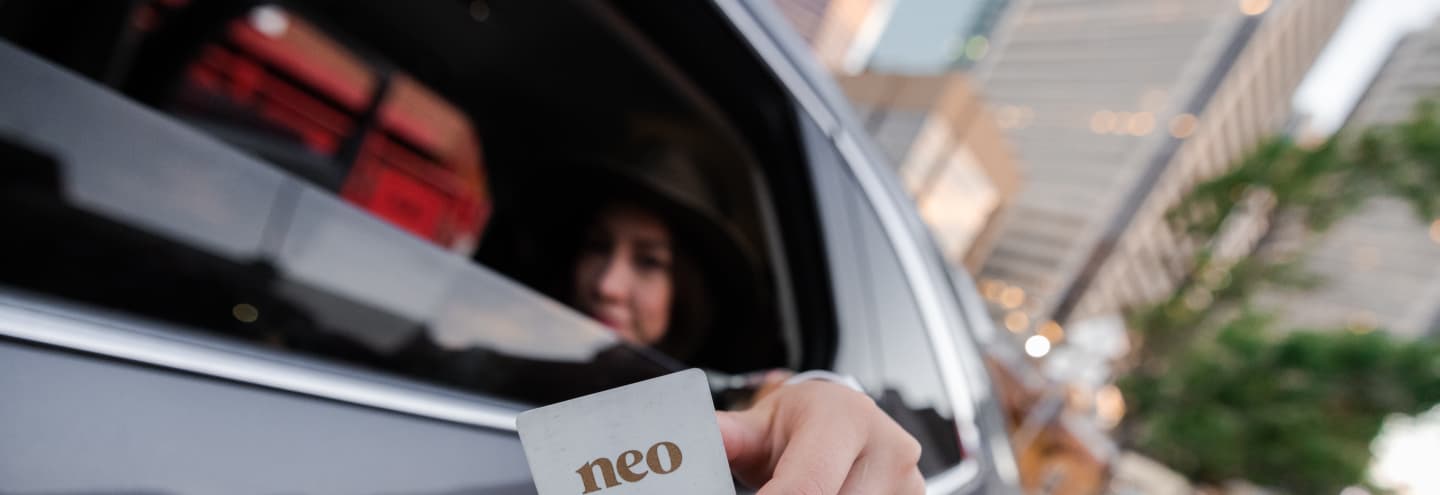 Neo Financial card with cashback percentages